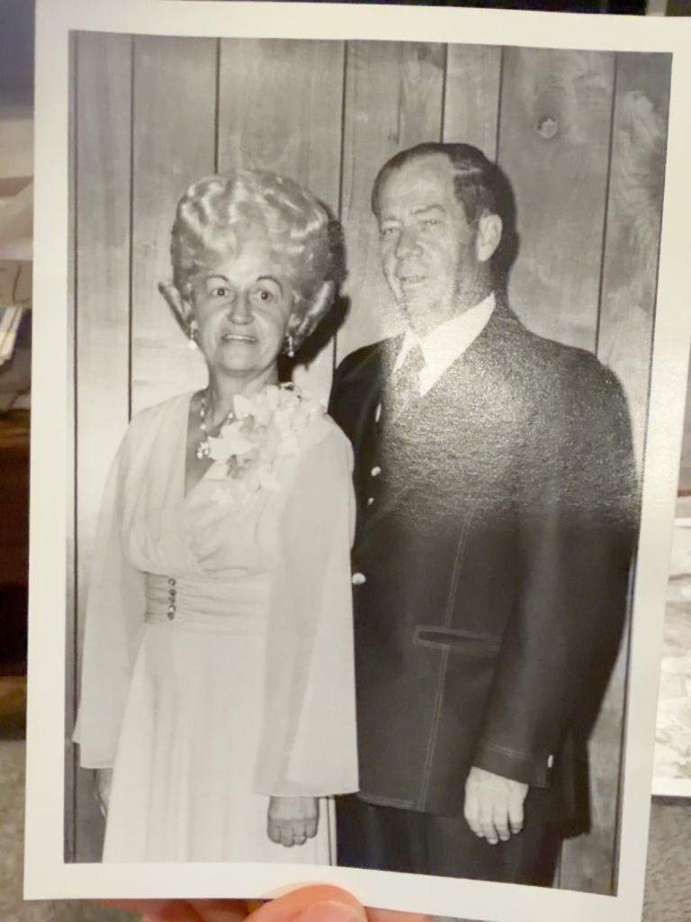 Viola and Frank Samuel standing together in formal clothing.